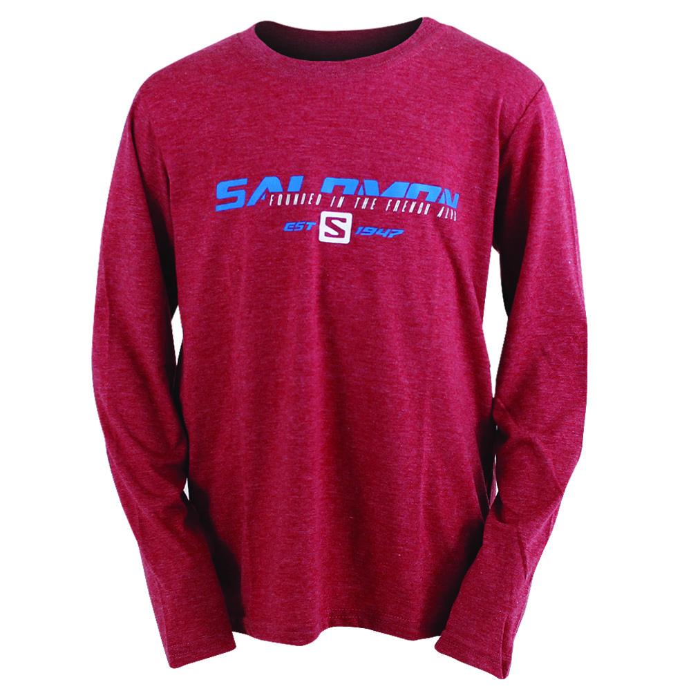 SALOMON FAST FORWARD LS M Philippines - Men's Tops - Red | 631892-FZH